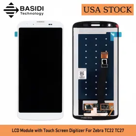 Basidi Tc27 Lcd Display With Touch Screen Digitizer For Zebra Tc22 White Us Stock