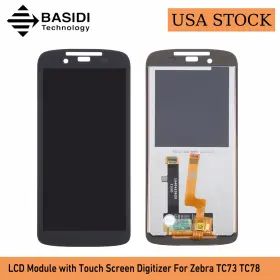 Basidi Tc78 Lcd Display With Touch Digitizer Screen Assembly For Zebra Tc73 Us Stock