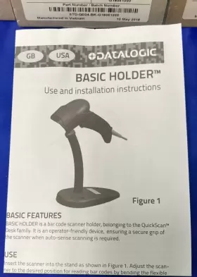 STD-QD24-BK DATALOGIC Quickscan Handheld Scanner Stand Flex #3