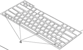 CB472-60160 HP Digital Sender Keyboard Frame