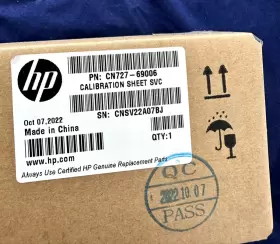 CN727-69006 HP Calibration Sheet Dj #2