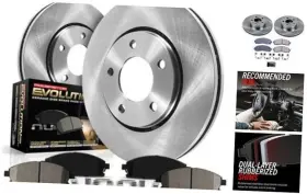 Powerstop Koe1923 Autospecialty Front Replacement Brake Kit Stock