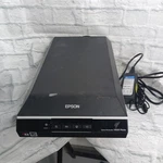 Epson Perfection V600 Photo Scanner J252a Flatbed Color W/ Power Cord. Fixed Price $238.50.