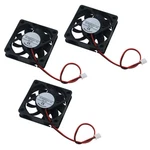 3-pack 60mm X 15mm 6015 12v Brushless Dc Cooling Fan 2pin For Diy 3d Prin. Fixed Price $11.11.