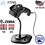 Zebra Ds2208 Usb Barcode Scanner 1d 2d Handheld With Stand Pos Qr Code Reader. Fixed Price $104.99.