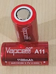 2 X 18350 Vc Battery Li-ion 1100mah 3.7v 10a High Drain Flat Top. Fixed Price $11.95.
